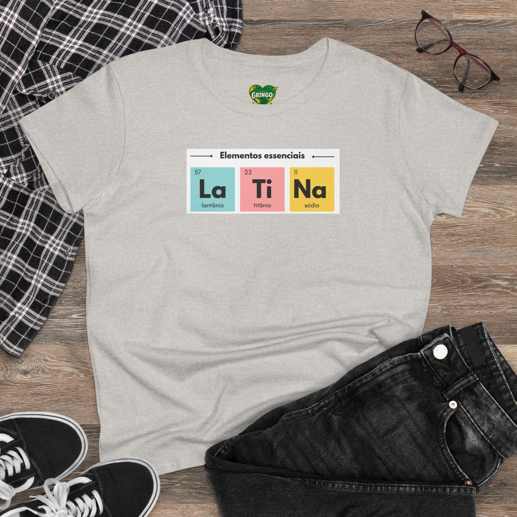 T-shirt La Ti Na feminina - Tabela periódica