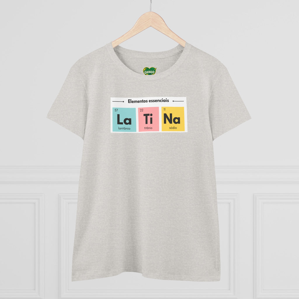 T-shirt La Ti Na feminina - Tabela periódica