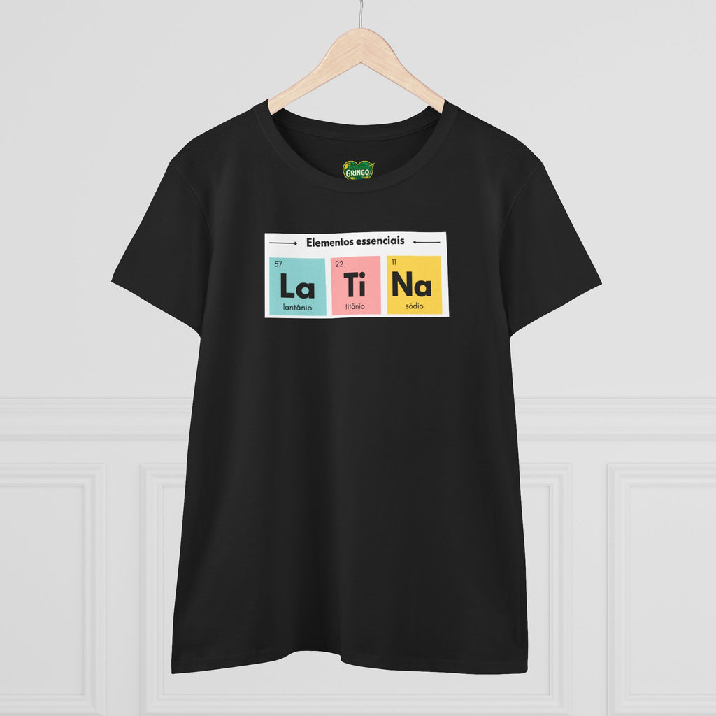 T-shirt La Ti Na feminina - Tabela periódica