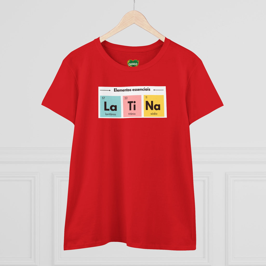 T-shirt La Ti Na feminina - Tabela periódica