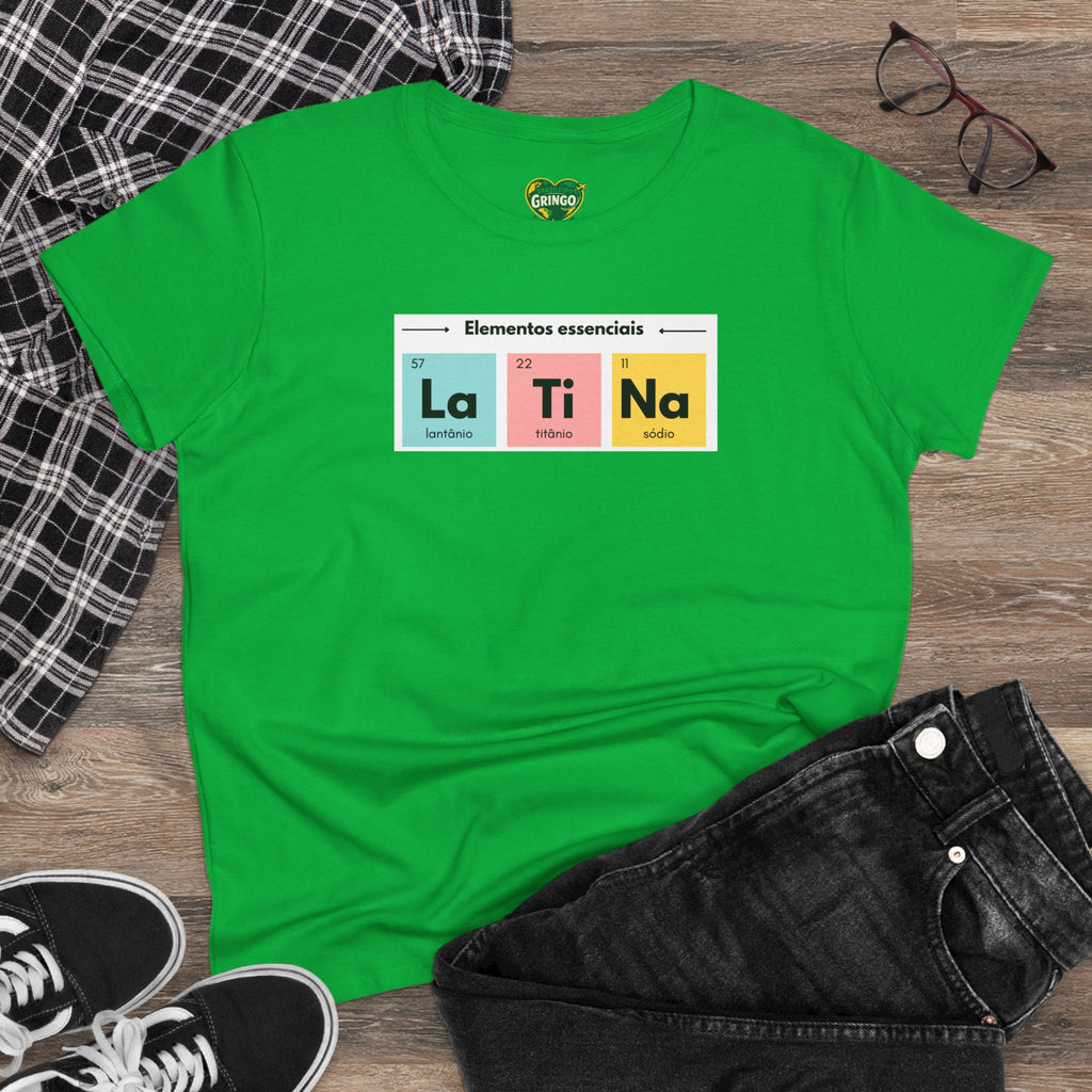 T-shirt La Ti Na feminina - Tabela periódica