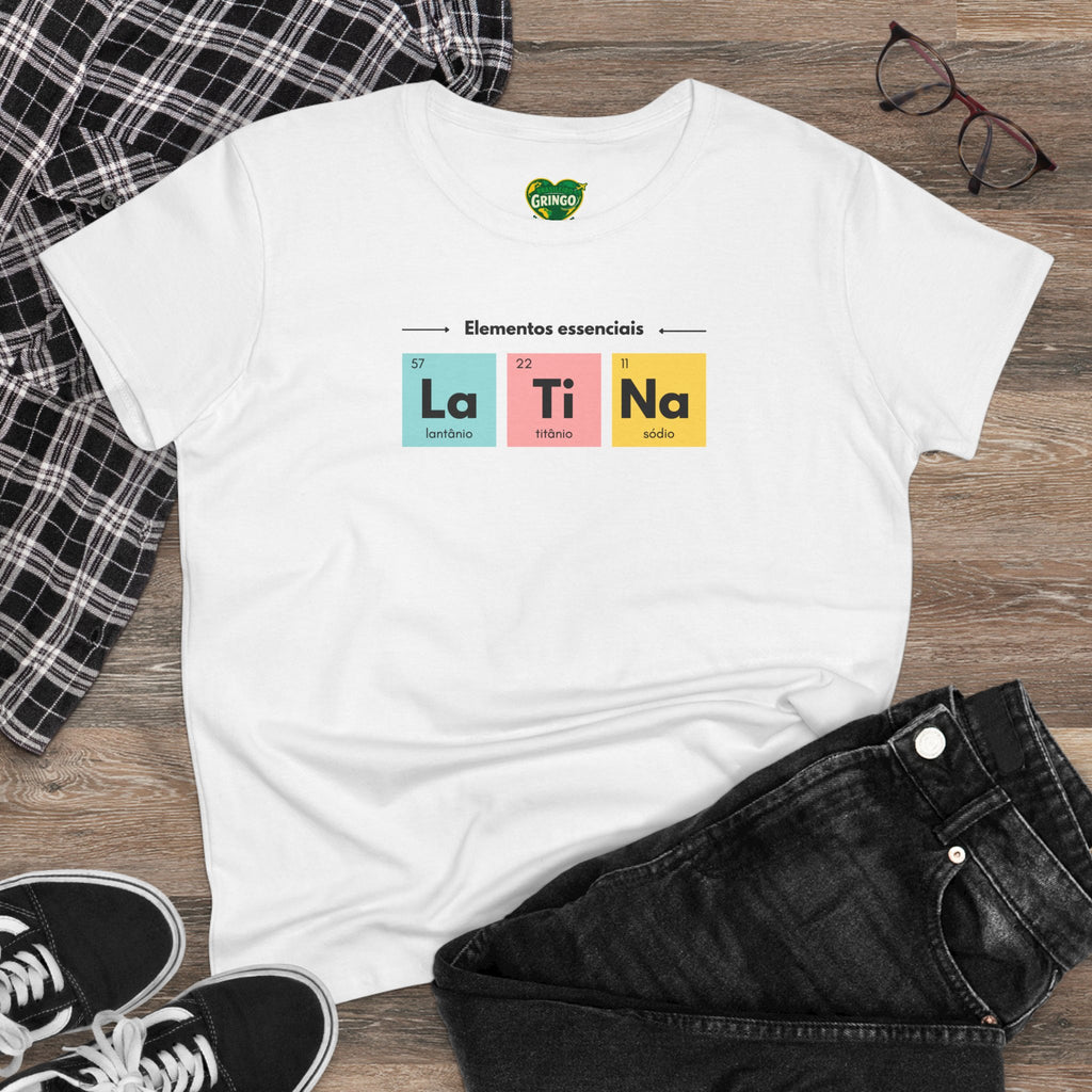 T-shirt La Ti Na feminina - Tabela periódica