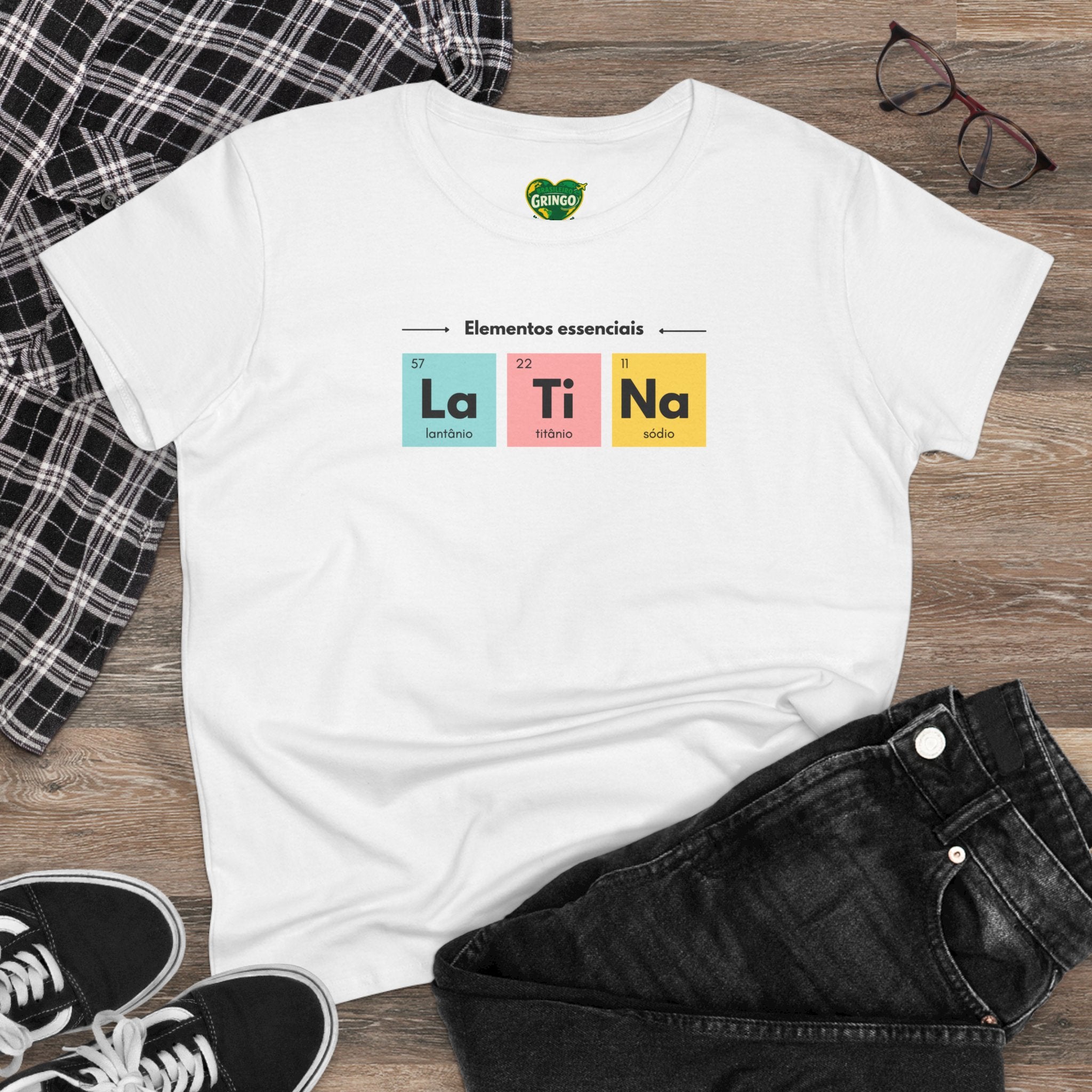 T-shirt La Ti Na feminina - Tabela periódica