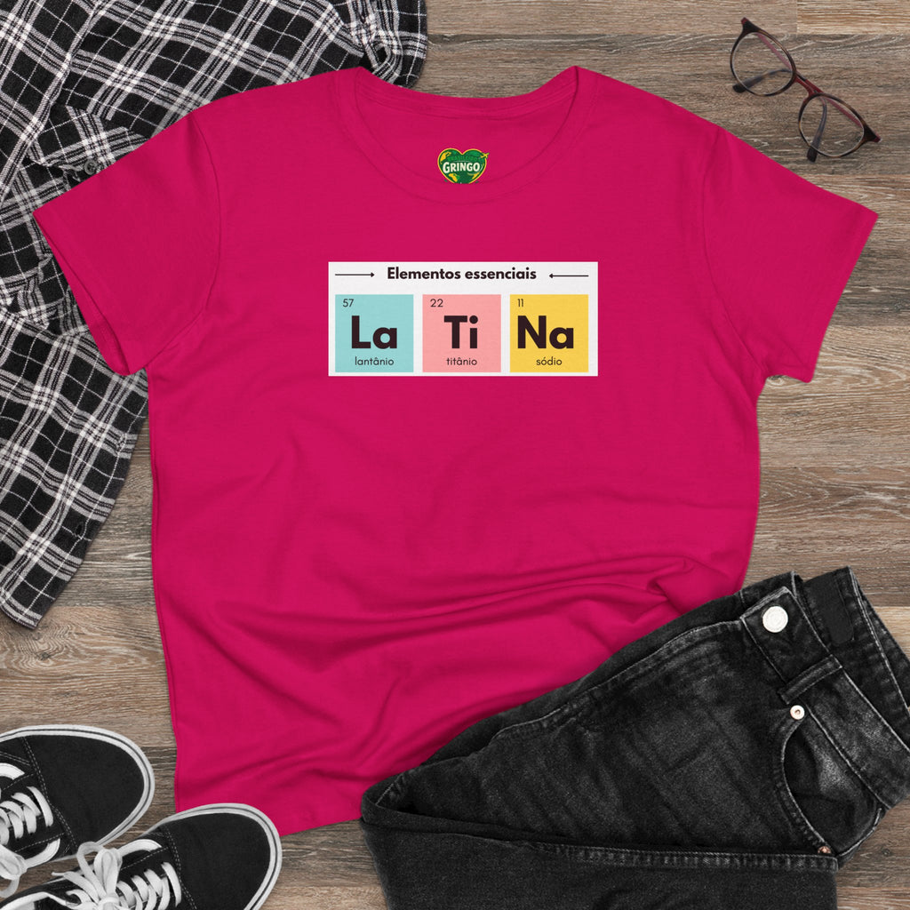 T-shirt La Ti Na feminina - Tabela periódica