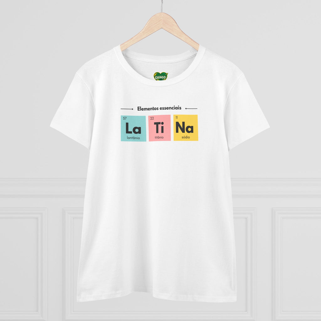 T-shirt La Ti Na feminina - Tabela periódica