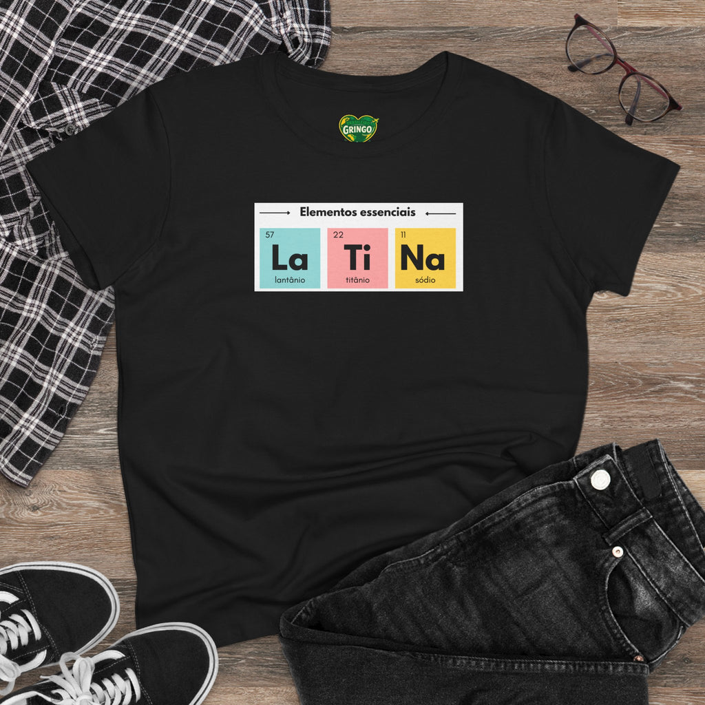 T-shirt La Ti Na feminina - Tabela periódica