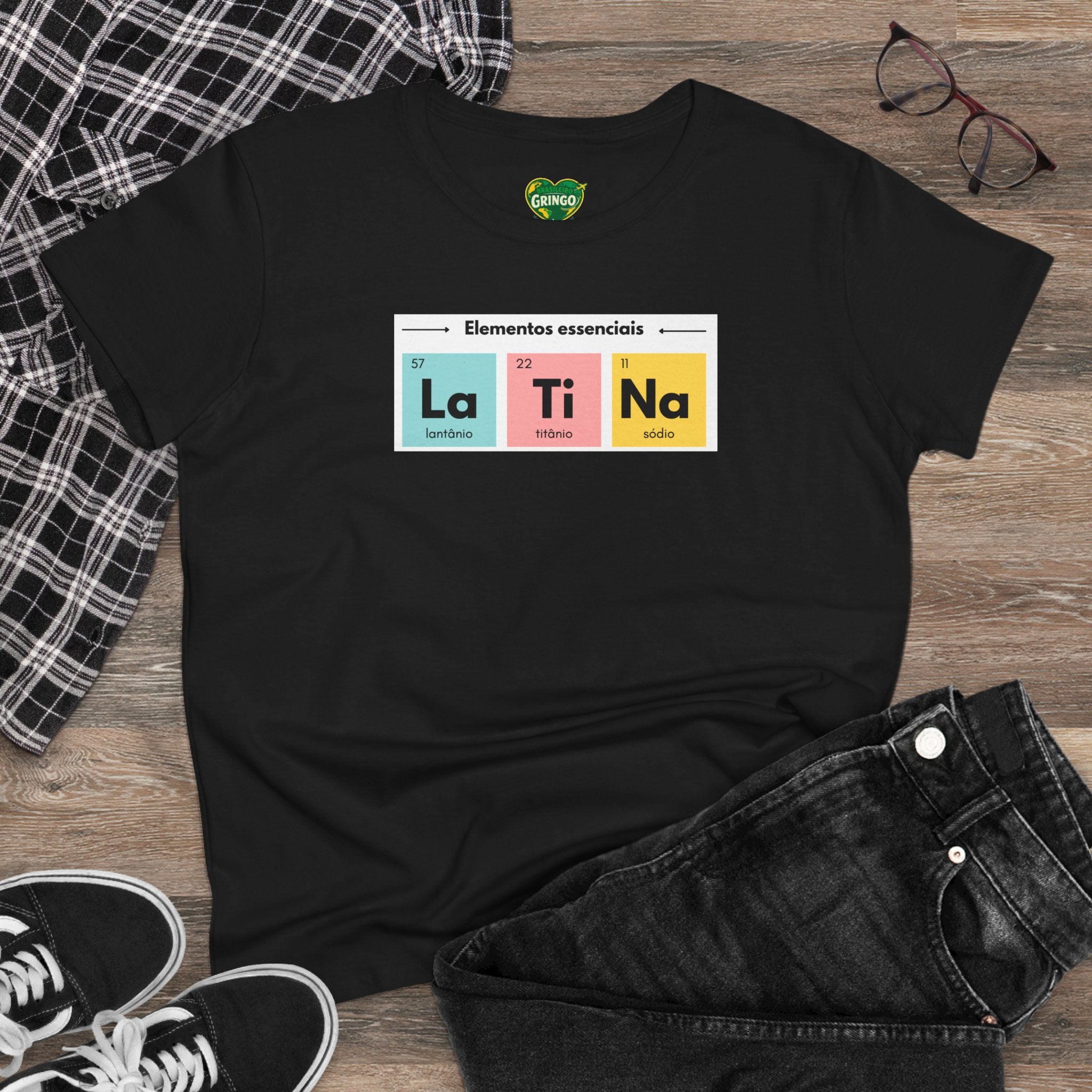 T-shirt La Ti Na feminina - Tabela periódica