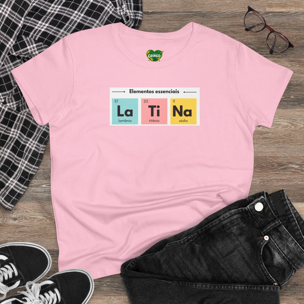 T-shirt La Ti Na feminina - Tabela periódica