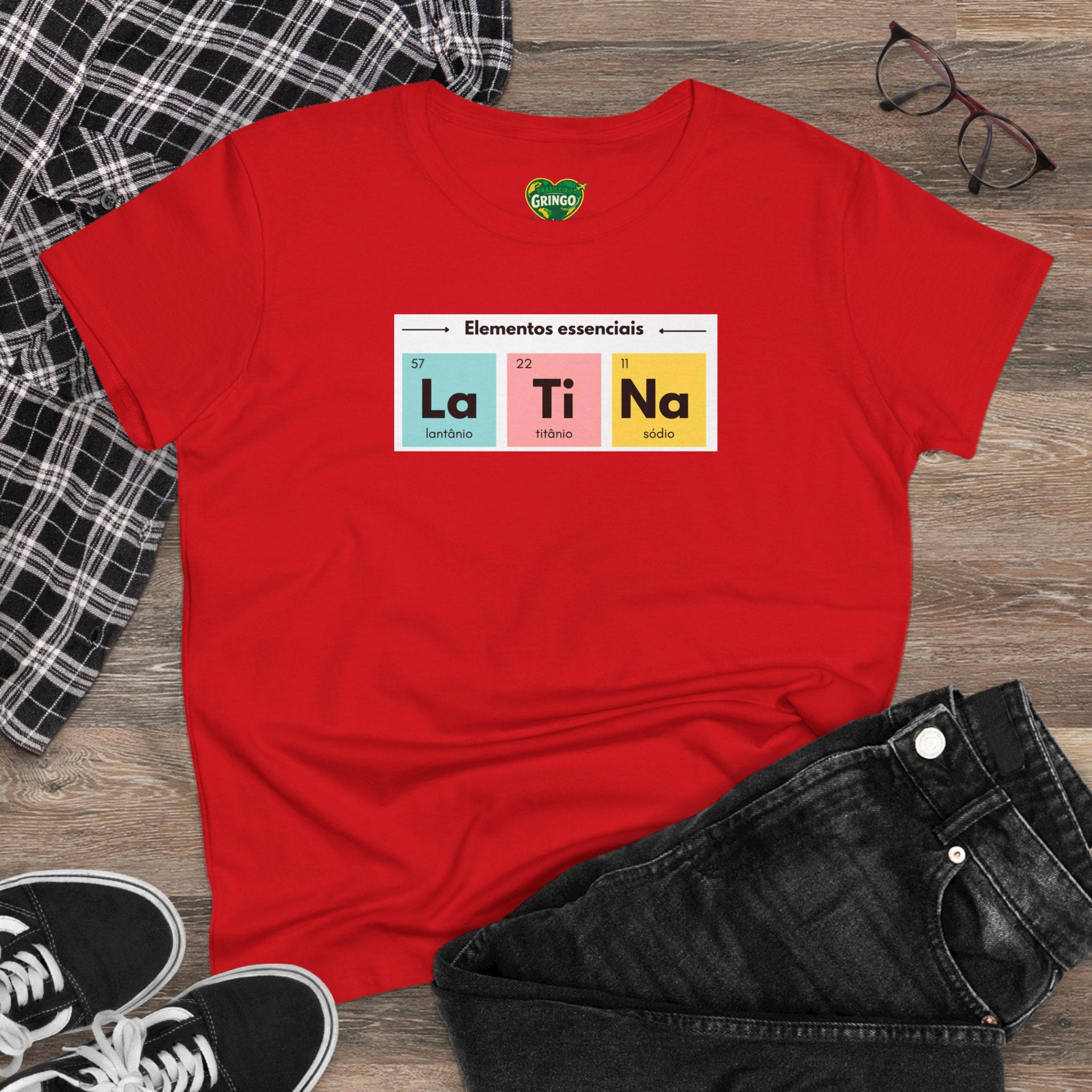 T-shirt La Ti Na feminina - Tabela periódica